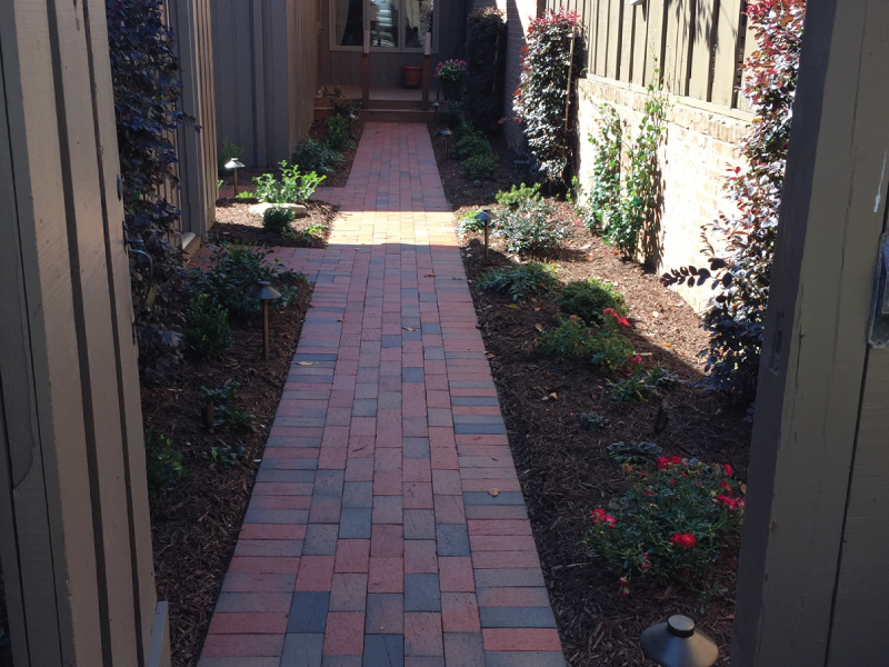 Brick Pathway and Landscaping