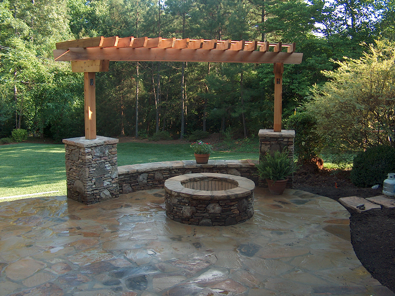 Arbor and Firepit